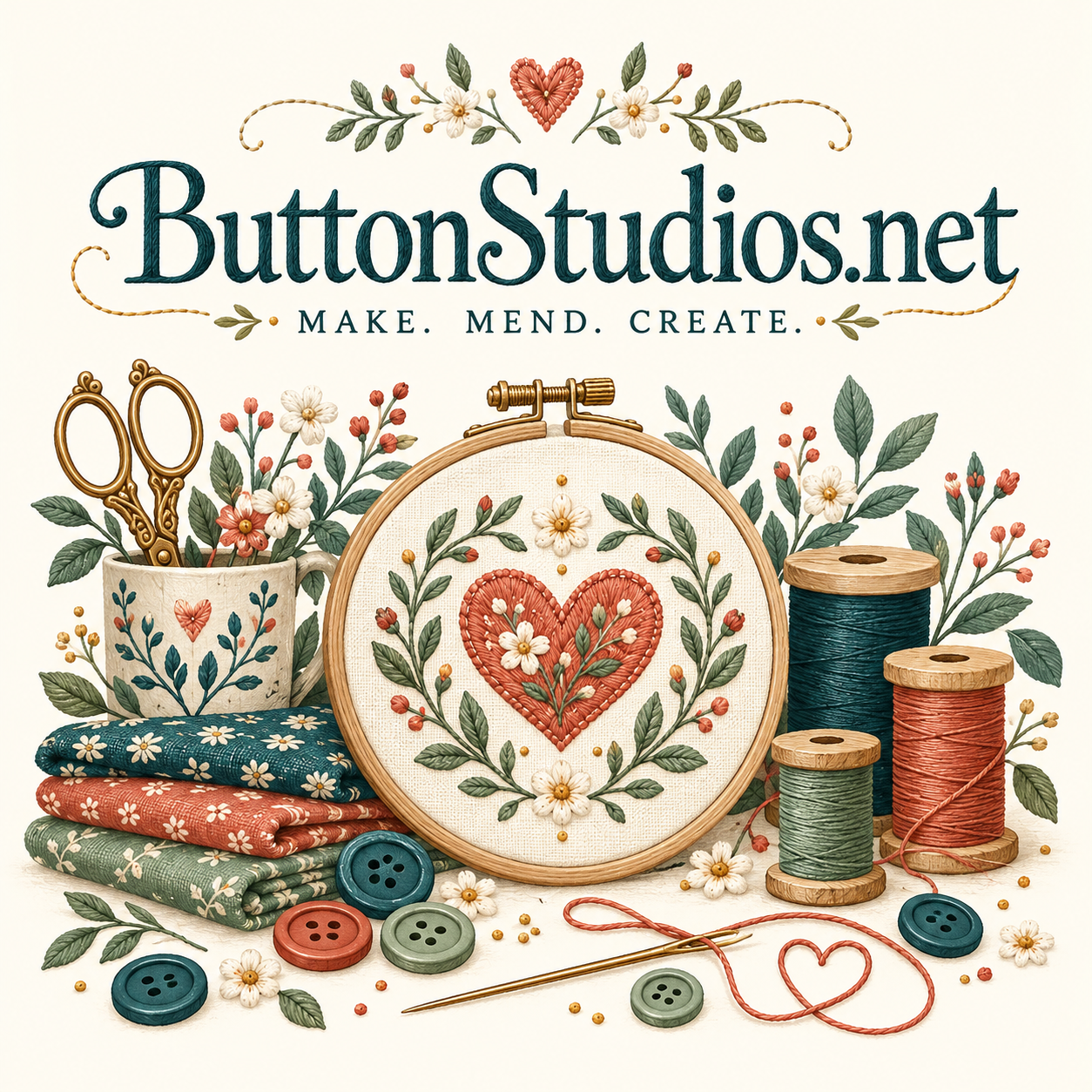 ButtonStudios.net Make. Mend. Create. collection cover